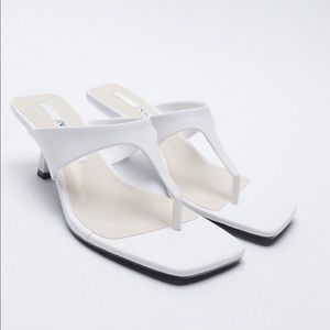 New Zara High Heel Sandals White